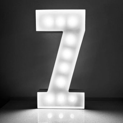 Light-Up Marquee Number 0-9 | 28.7" LED Party Decoration