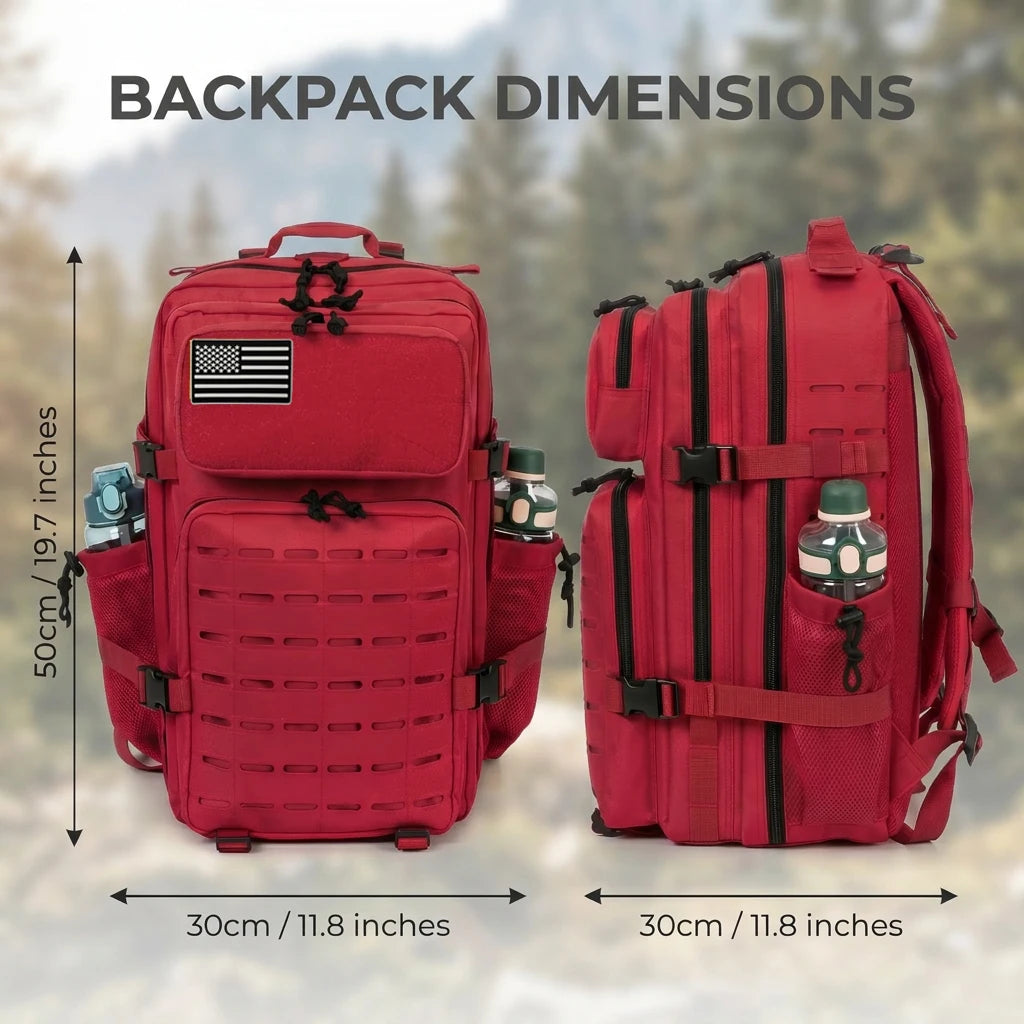 45L Tactical Backpack for Men – MOLLE Hiking, Camping & Outdoor Survival Bag