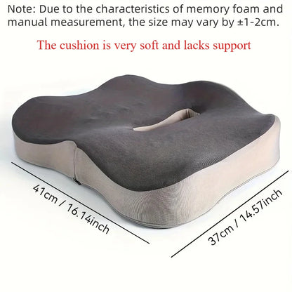 Ergonomic Seat Cushion – Coccyx & Lumbar Support for Office, Home & Students