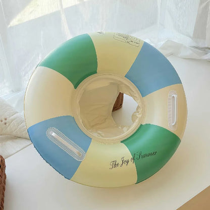 Inflatable Kids Swim Ring Pool Float with Handles