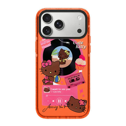 Fashion Popular Sanrio Cute Leopard Print Hello Kitty Pattern iPhone Case
