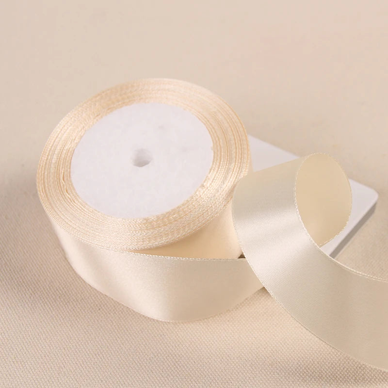 Silk Satin Ribbon – Multi-Size & Color for Wedding, Christmas & Party Decor