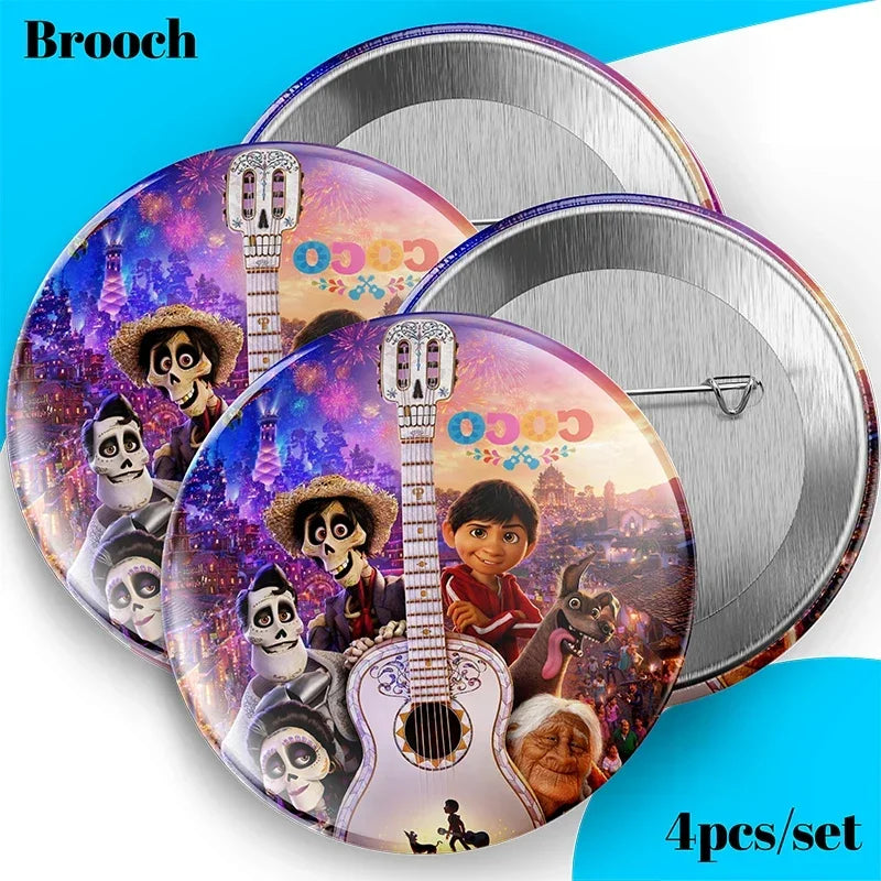 Coco Theme Birthday Party Supplies Tableware & Decorations Set