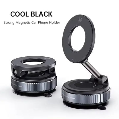 Magnetic Car Phone Mount – Foldable 360° Adjustable Vacuum Holder