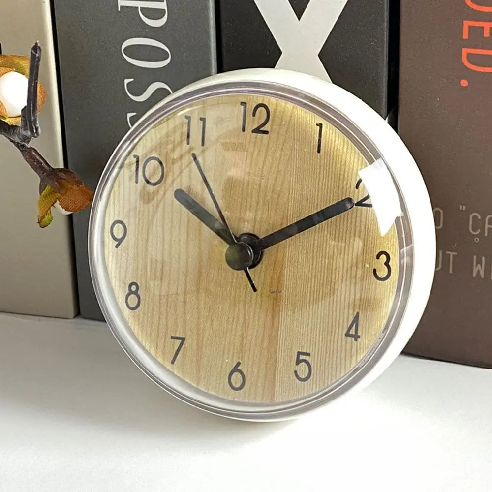 Mini Waterproof Suction Cup Clock for Bathroom & Kitchen