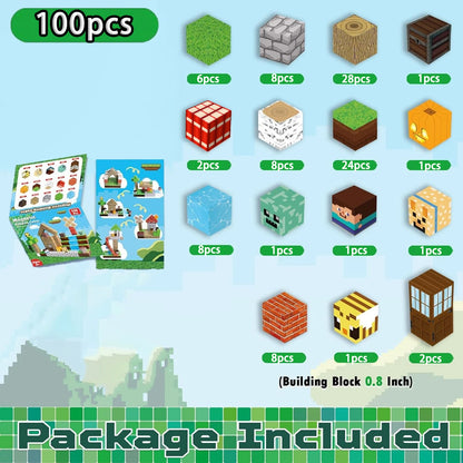 Magnetic Building Blocks Forest World Set – 100 Pcs STEM Toy