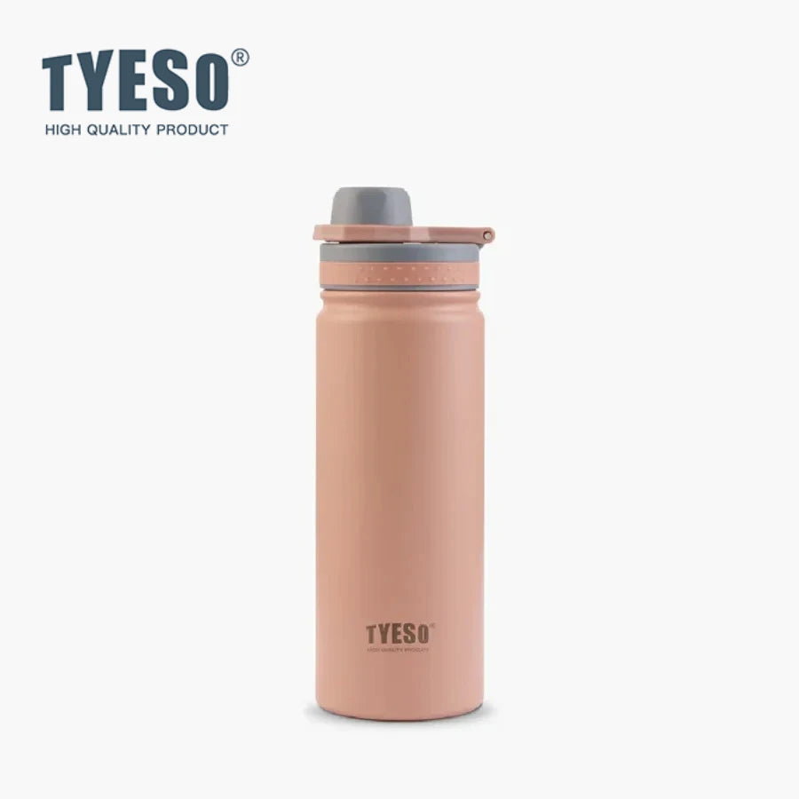 TYESO 25oz Vacuum Insulated Sports Water Bottle 750ml Stainless Steel