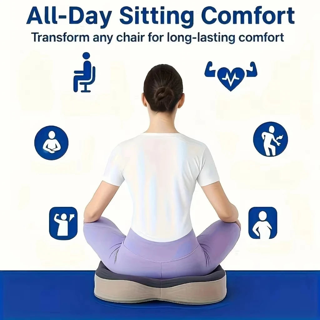 Memory Foam Seat Cushion for Office Chair & Car