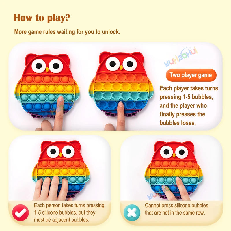 Pop It Fidget Toy – Bubble Sensory Stress Relief for Kids & Adults