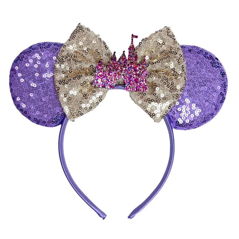 Disney Mouse Ear Headband Sequin Bow for Girls Adults Halloween Party