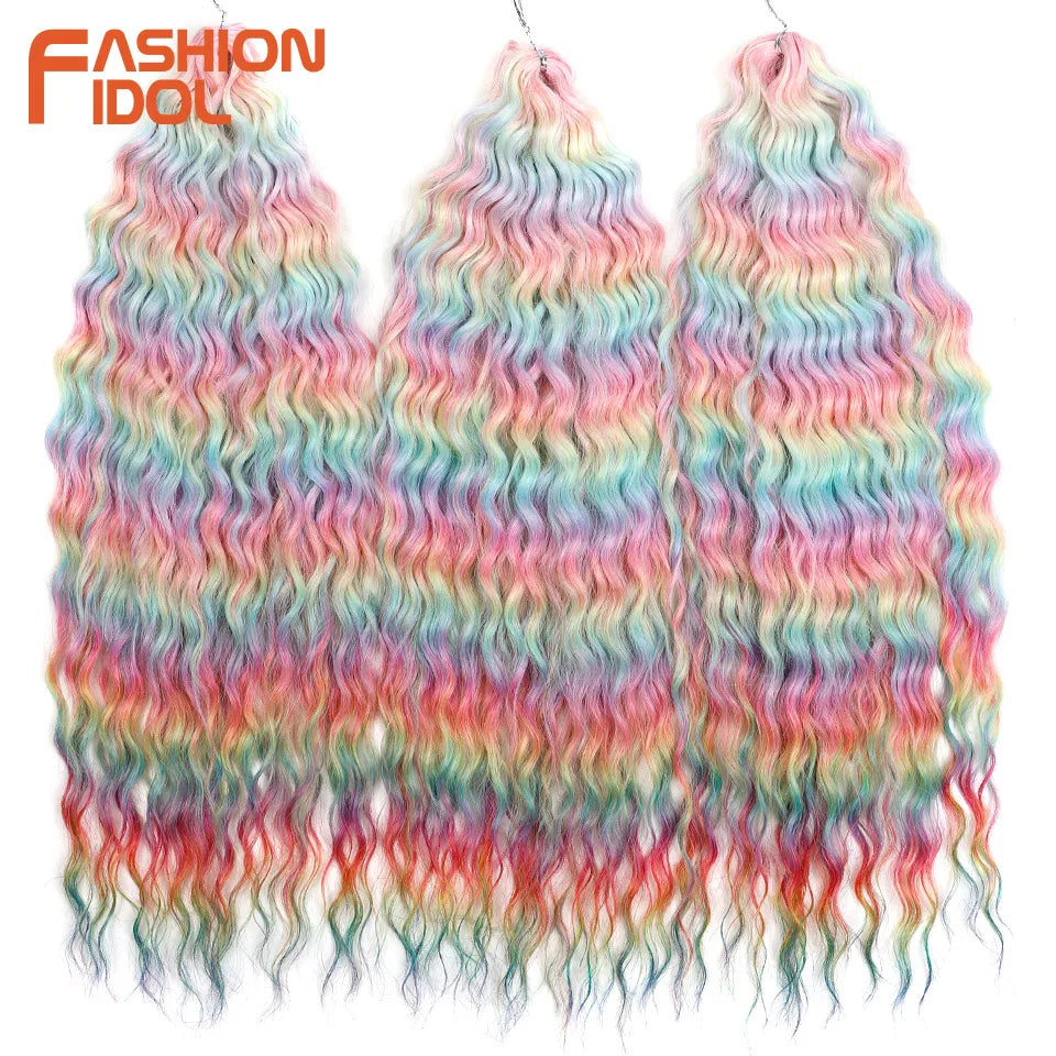 Water Wave Crochet Braiding Hair – Ariel Curl 22 Inch