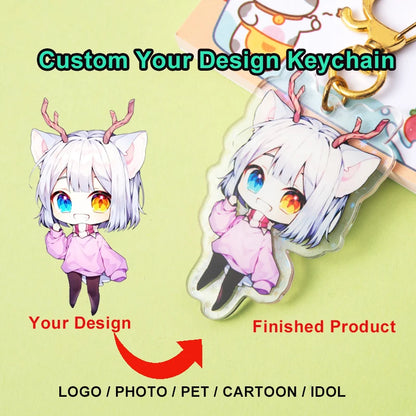 Custom Acrylic Keychain – Personalized Photo & Logo Design
