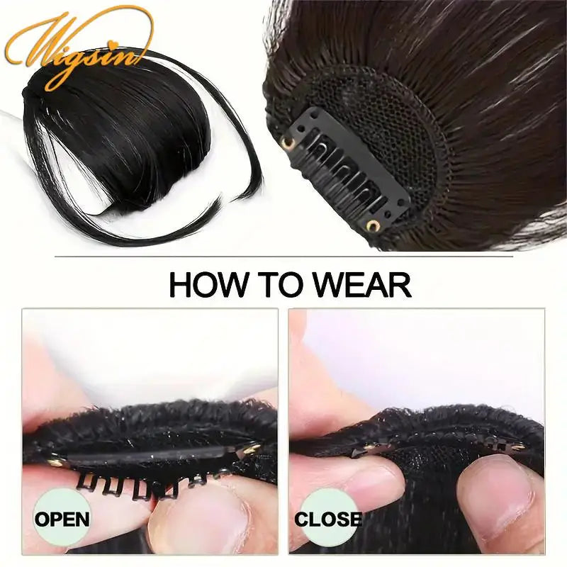 Clip-In Air Bangs Synthetic Hair Extension for Women