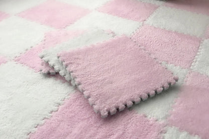 Soft Plush Interlocking Foam Puzzle Floor Mat Tiles