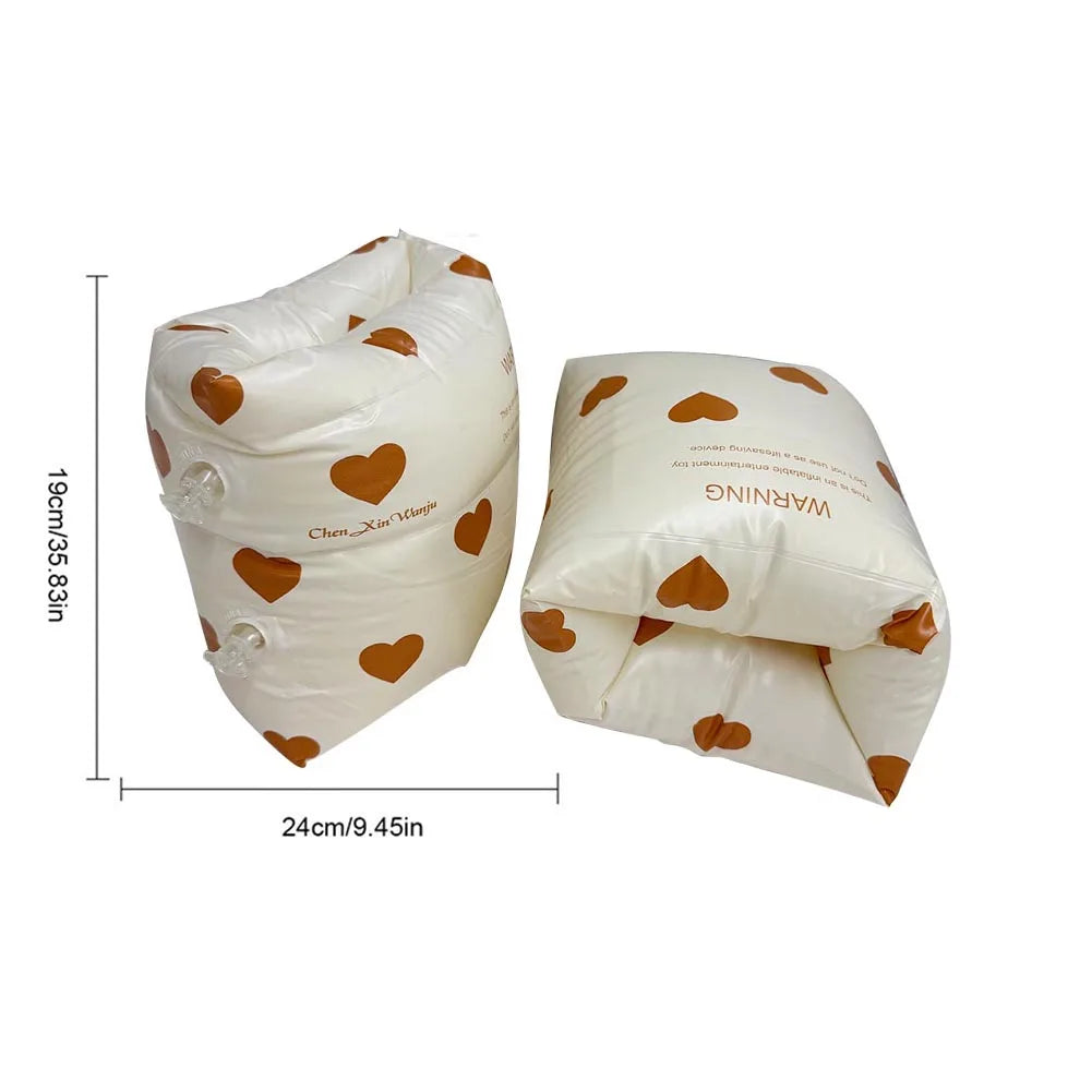 Inflatable Swim Arm Floaties for Kids & Adults – Fun Animal Design Swimming Armbands (1 Pair)