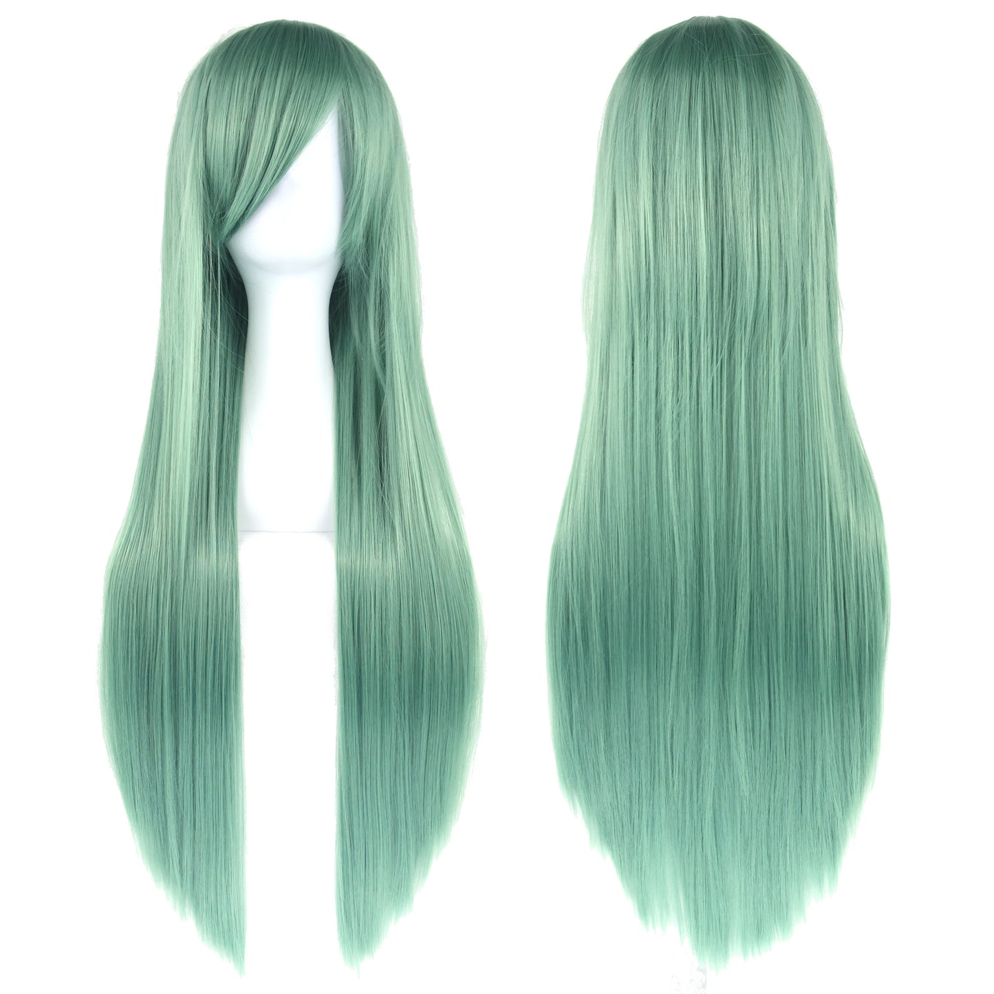 80cm Long Synthetic Cosplay Wig – Straight Hair, 36 Colors
