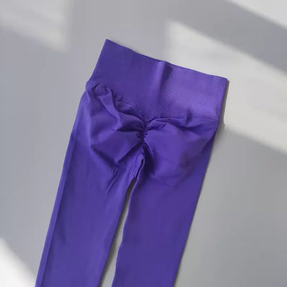 Seamless High Waist Yoga Leggings Women – Scrunch Butt Push Up Gym Pants