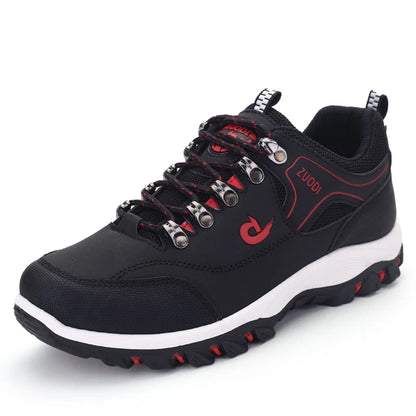 Men's Leather Casual Sneakers – Lightweight Walking Shoes