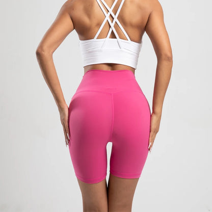 Women's High Waist Tummy Control Seamless Biker Shorts
