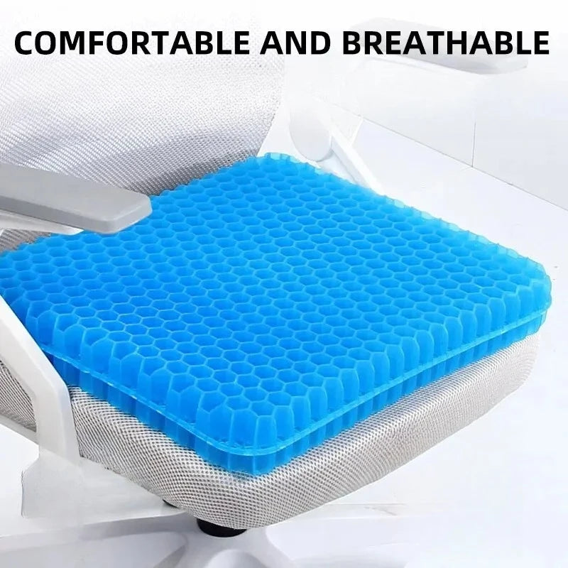 Honeycomb Gel Seat Cushion – Breathable Cooling Support for Office & Home