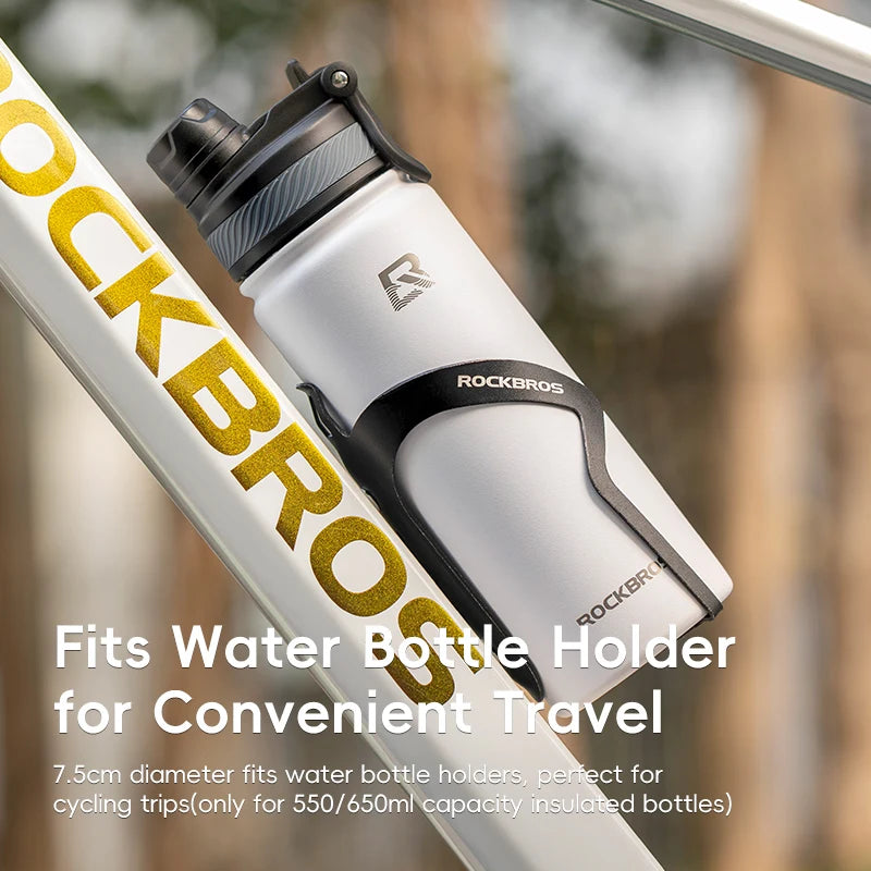 ROCKBROS Insulated Cycling Water Bottle – 18oz to 40oz Vacuum Flask