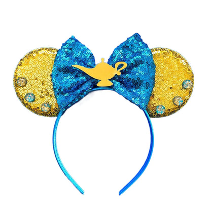 Mouse Ears Headband with Sequins & Bow – Kids & Adults