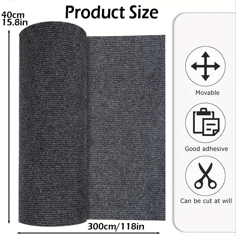 Self-Adhesive Runner Rug – Water-Absorbent Floor Mat (40cm x 3m)