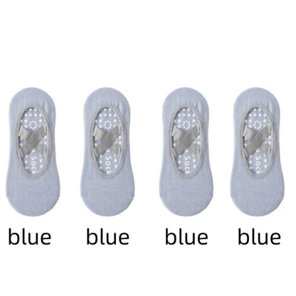 Non-Slip Yoga Socks for Women – Backless Ballet & Pilates Grip Socks