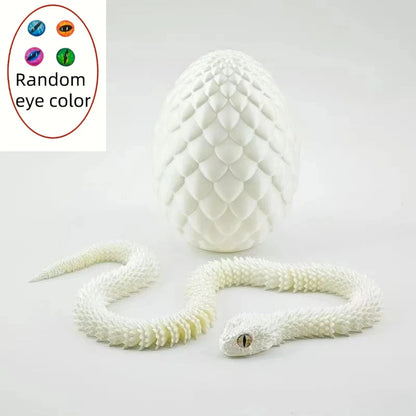 3D Printed Snake Egg Fidget Toy – Articulated Desk Ornament
