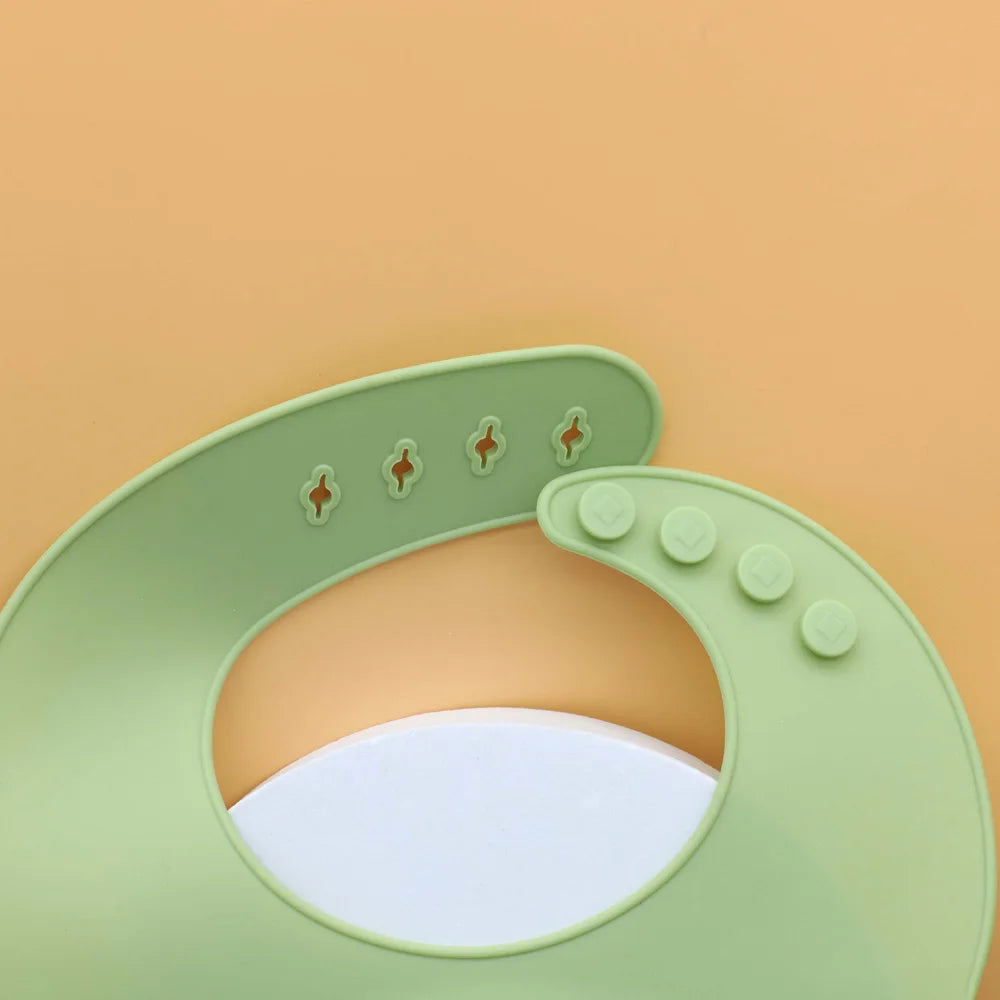 Silicone Baby Bib with Food Catcher Pocket