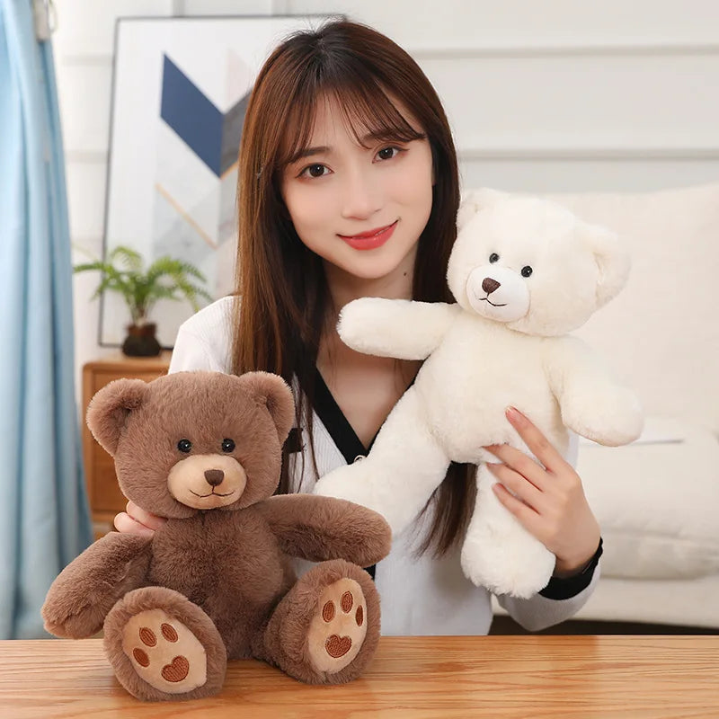 Kawaii Teddy Bear Plush Pillow – 35cm Stuffed Animal Doll