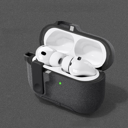 AirPods Pro 3 Case with Phone Stand – Magnetic Lock, Carabiner Hook & Shockproof TPU Cover