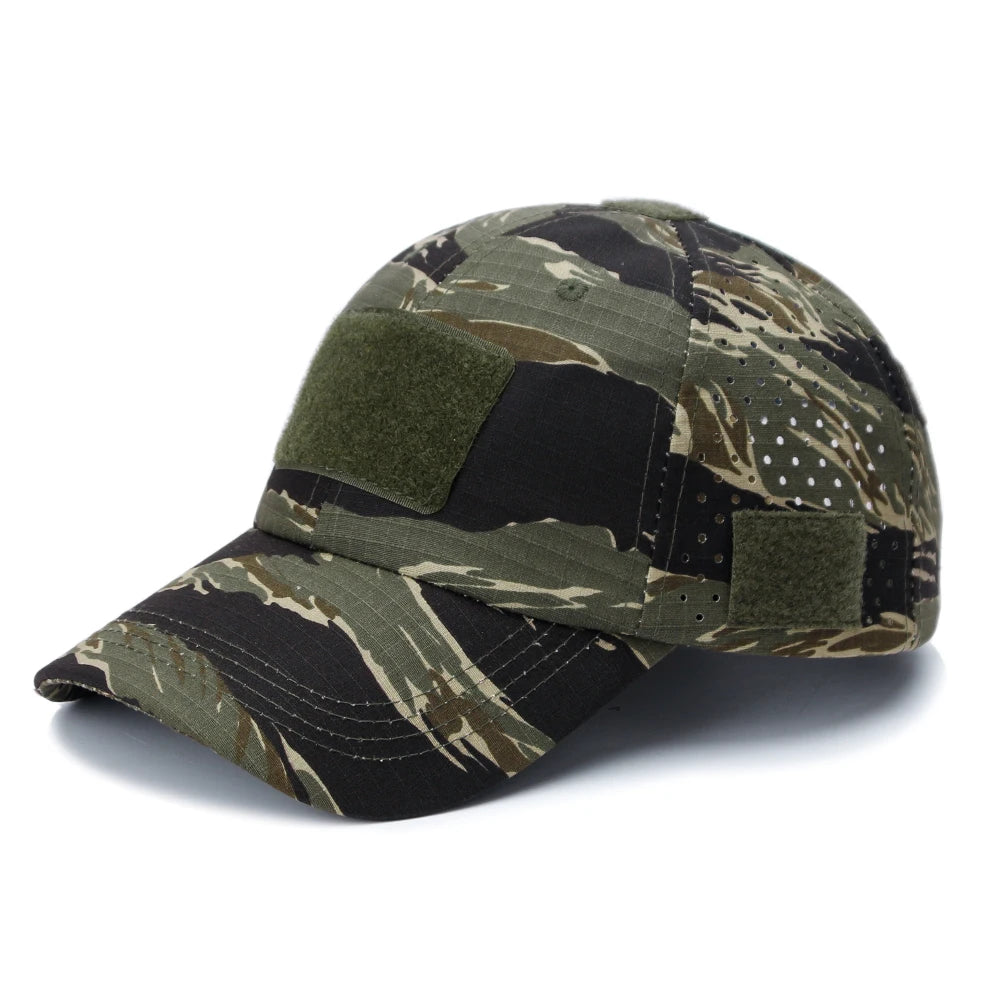 Tactical Baseball Cap with Velcro Patch – Breathable Adjustable Hat