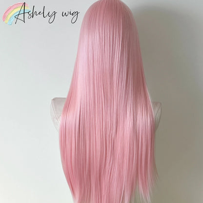 13x4 Lace Front Wig – 26 Inch Long Straight Synthetic Wig for Women