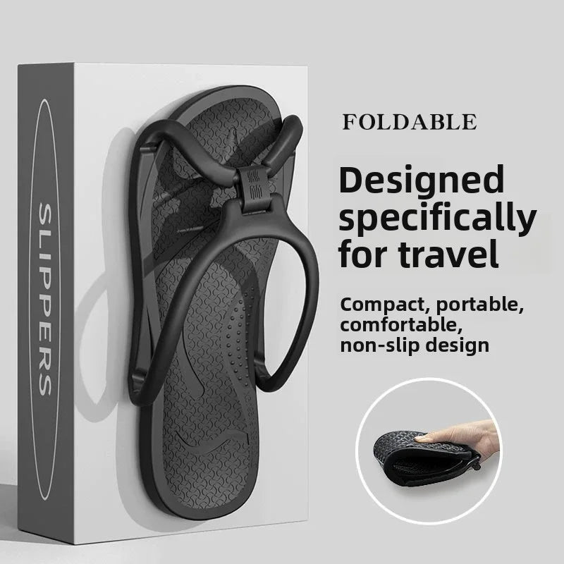 Foldable Travel Slippers – Portable EVA Flip Flops