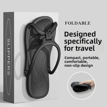 Foldable Travel Slippers – Portable EVA Flip Flops