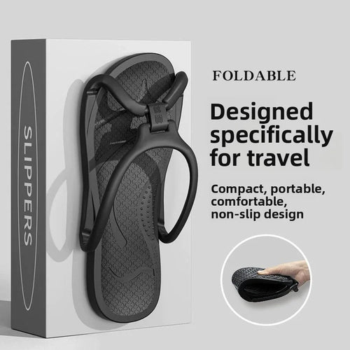 Foldable Travel Slippers – Portable EVA Flip Flops