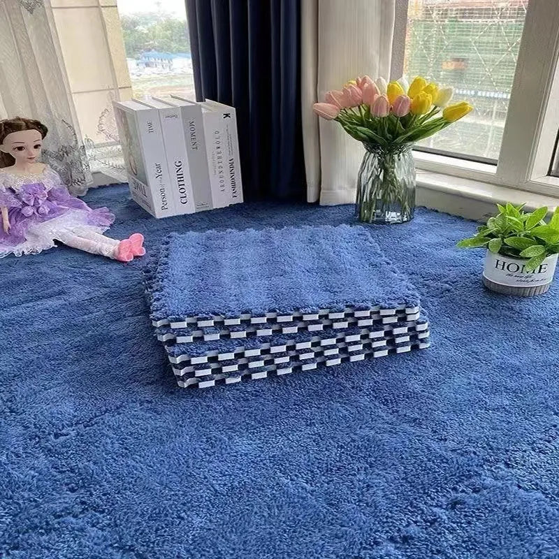 Interlocking Plush Puzzle Play Mat Tiles – Soft Kids Floor Carpet