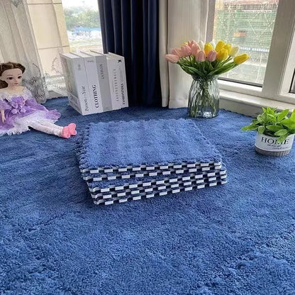 Interlocking Plush Puzzle Play Mat Tiles – Soft Kids Floor Carpet