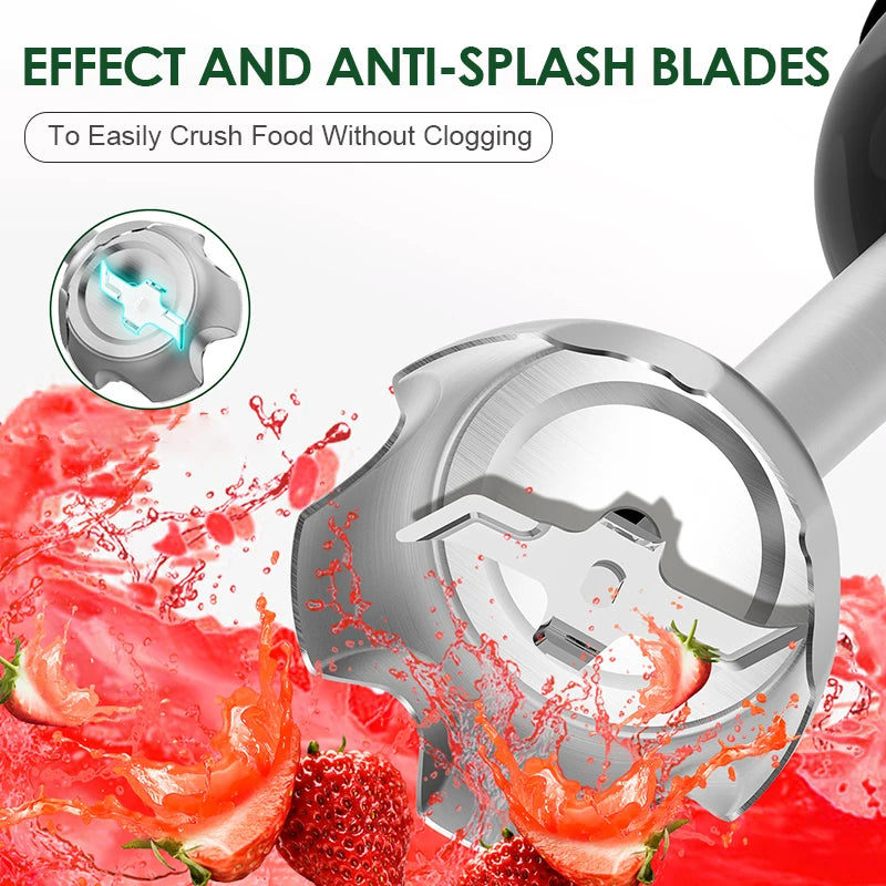 Wancle 5-in-1 Immersion Hand Blender 1000W – Kitchen Mixer Set