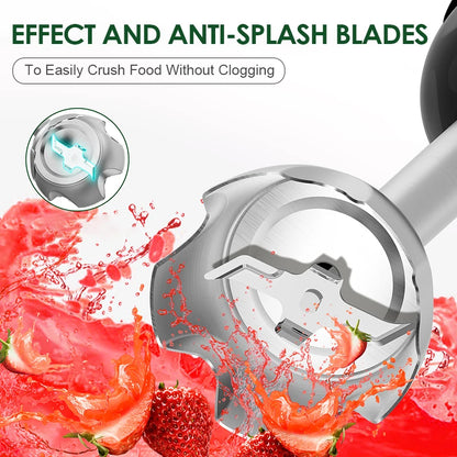 Wancle 5-in-1 Immersion Hand Blender 1000W – Kitchen Mixer Set