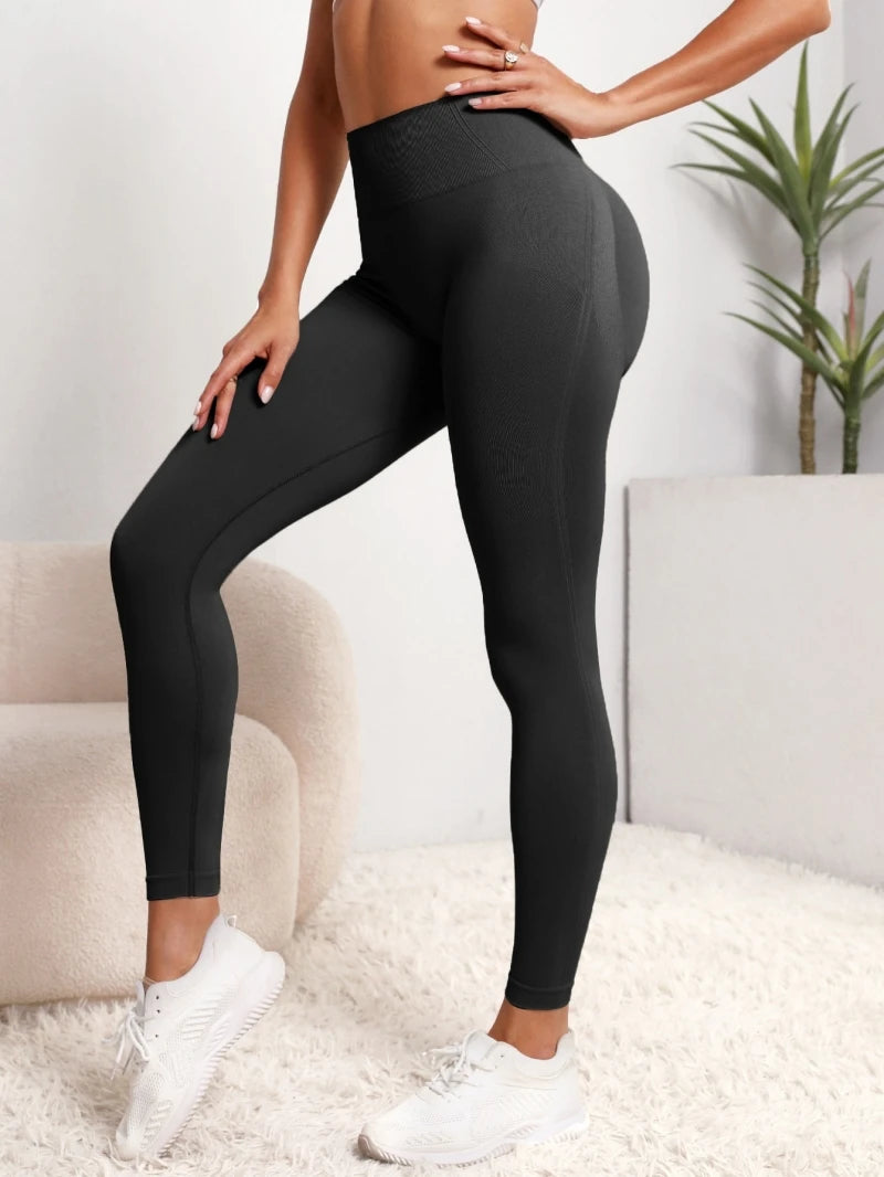 Women's Seamless High-Waist Butt Lifting Yoga Leggings