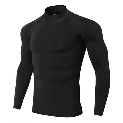 Men's Long Sleeve Compression Shirt – Quick Dry Gym & Running Top