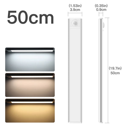 Motion Sensor LED Light Bar – USB Rechargeable, Magnetic Mount