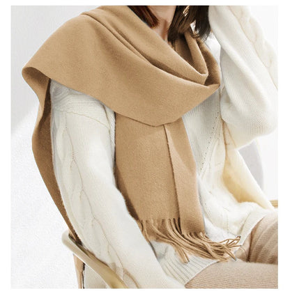 Cashmere Wool Winter Scarf for Women – Soft Wrap Shawl