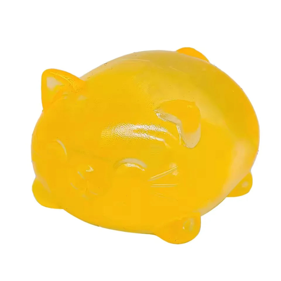 Cute Cat Stress Relief Squeeze Toy – Mini Soft Decompression Fidget Toy