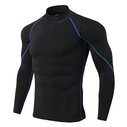 Men's Long Sleeve Compression Shirt – Quick Dry Gym & Running Top