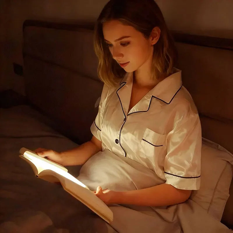 LED Flat Reading Light Panel – Dimmable Book Lamp