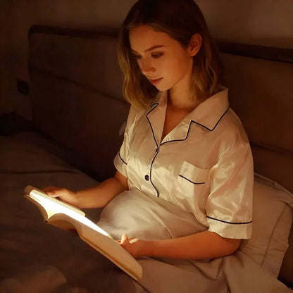 LED Flat Reading Light Panel – Dimmable Book Lamp