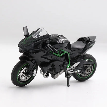 1:18 Ninja H2R Diecast Motorcycle Model with Working Suspension